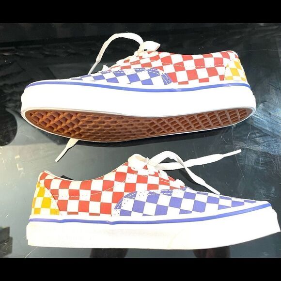 New Vans Off the Wall Master Multi-Colored Checkered Low Top Youth Sneakers 2.5Y - Picture 10 of 11